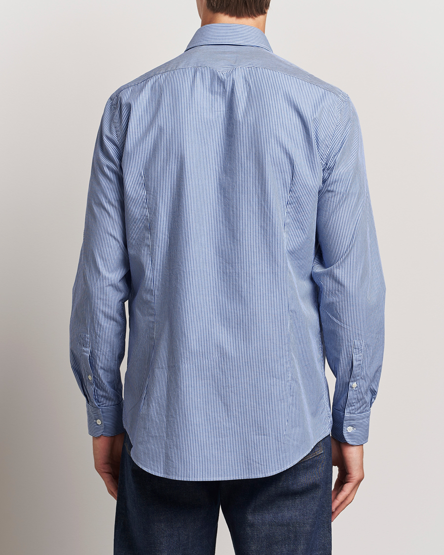 Herre | Skjorter | Massimo Alba | Genova Casual Shirt Blue Stripe