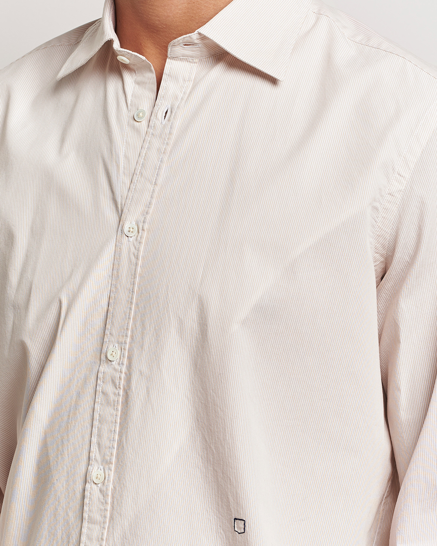 Herre | Skjorter | Massimo Alba | Genova Casual Shirt Beige Stripe