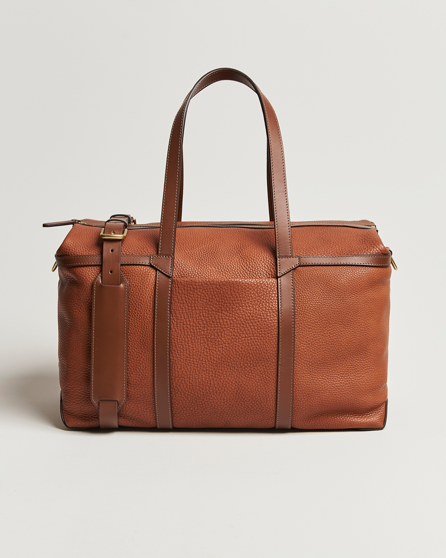 Herre | Vesker | Mismo | Tour Pebbled Leather Weekendbag Tabac/Cuoio