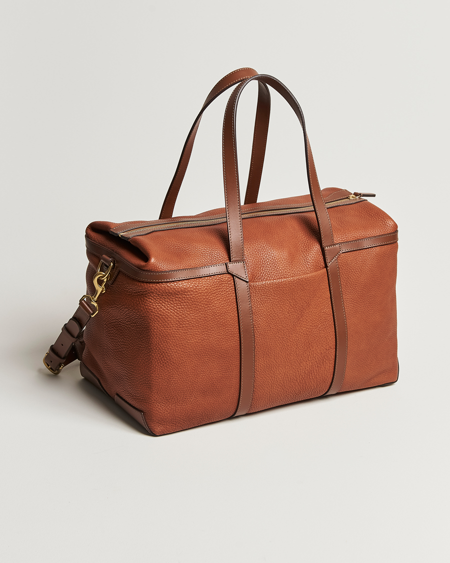 Herre | Vesker | Mismo | Tour Pebbled Leather Weekendbag Tabac/Cuoio