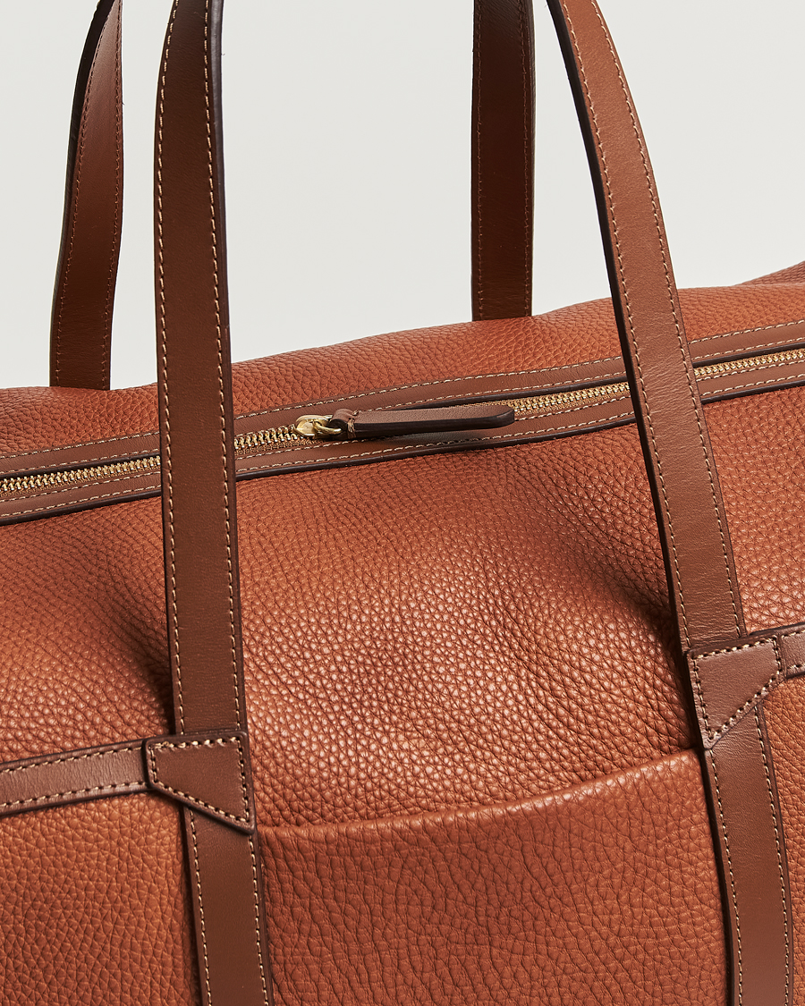 Herre | Vesker | Mismo | Tour Pebbled Leather Weekendbag Tabac/Cuoio