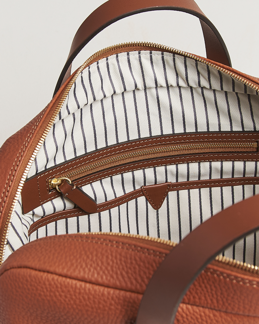 Herre | Vesker | Mismo | Aspire Pebbled Leather Briefcase Tabac