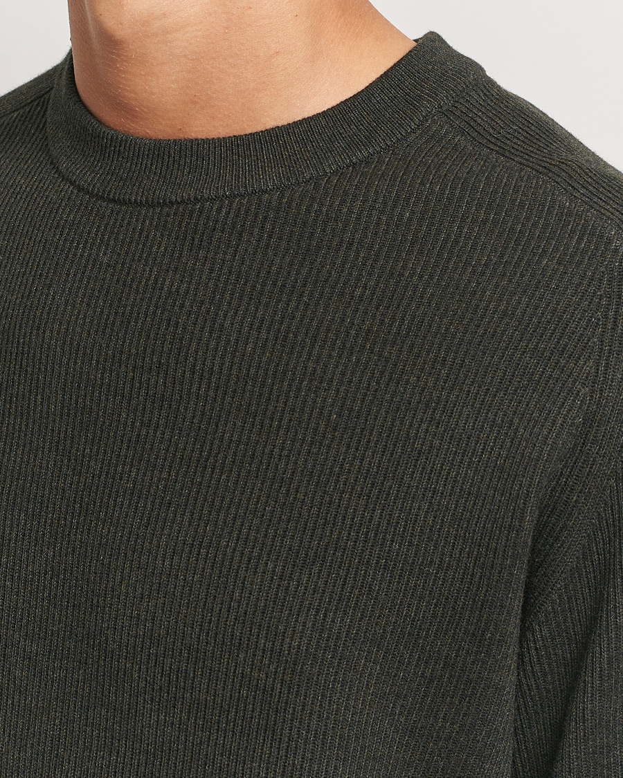 Herre | Gensere | NN07 | Kevin Cotton Knitted Sweater Dark Army