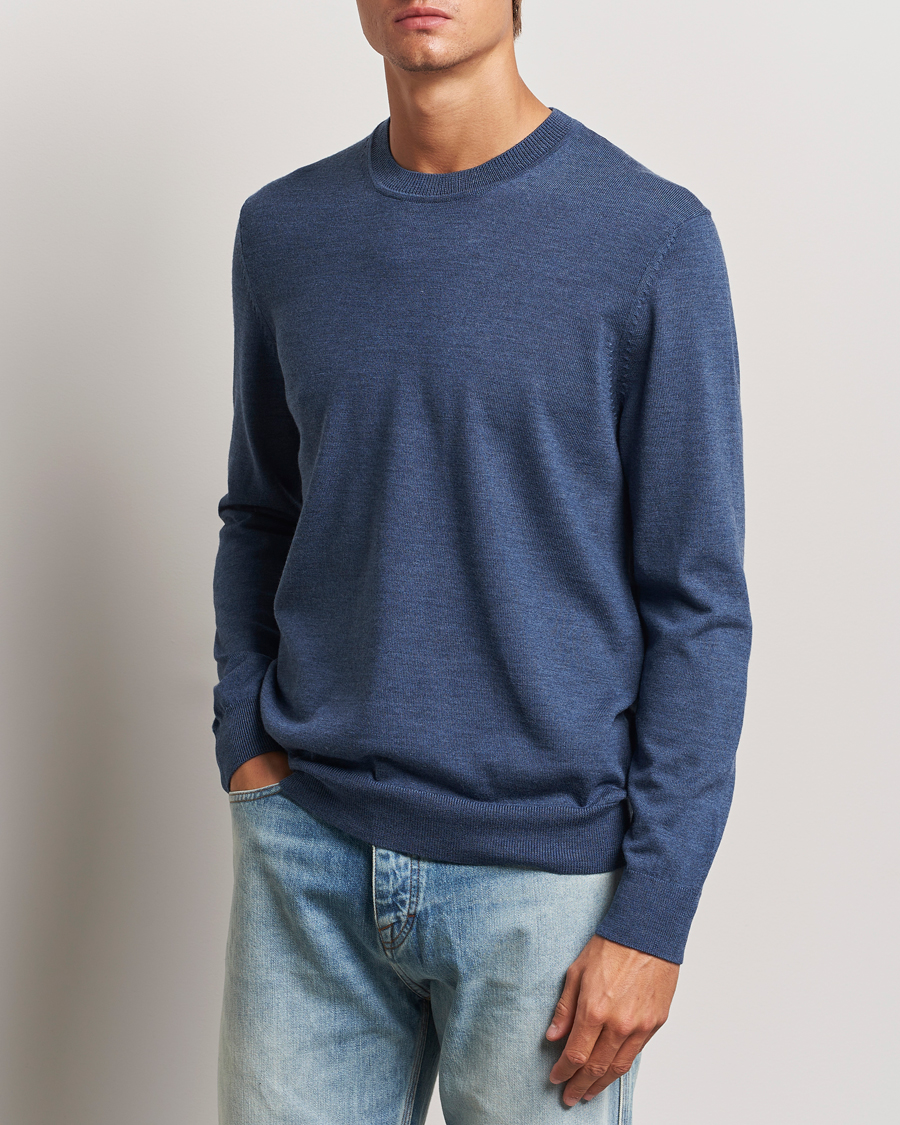 Herre | Gensere | NN07 | Ted Merino Crew Neck Pullover Bering Sea