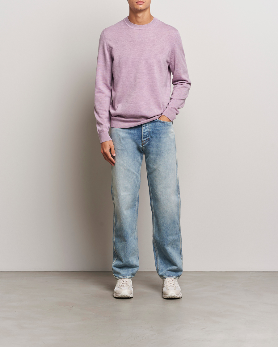 Herre | Gensere | NN07 | Ted Merino Crew Neck Pullover Grape Shake