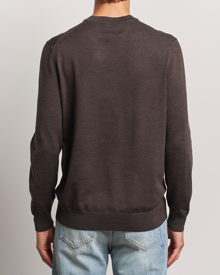 Herre | Gensere | NN07 | Ted Merino Crew Neck Pullover Demitase Brown