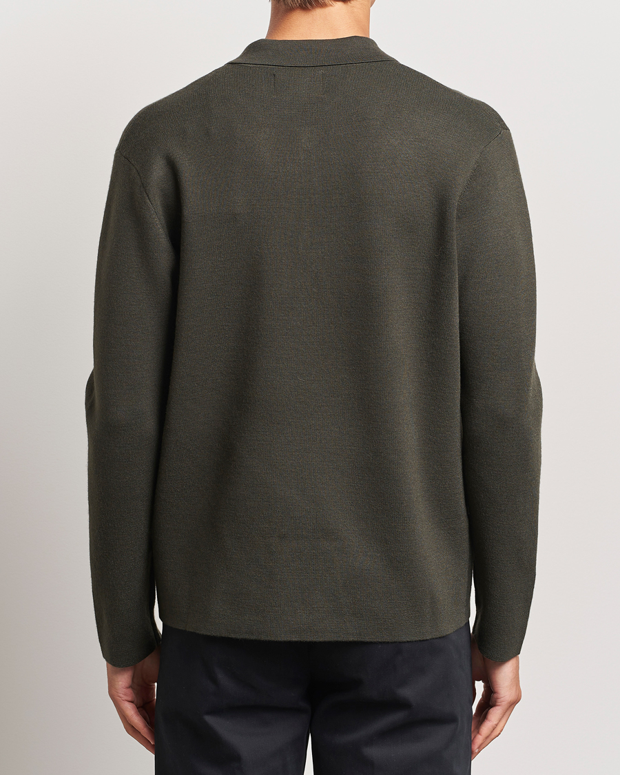 Herre | Gensere | NN07 | Jonas Cotton/Modal Cardigan Dark Army