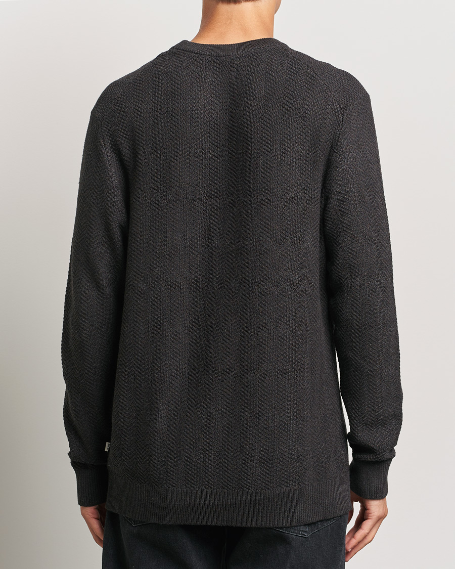 Herre | Gensere | NN07 | Pete Cotton Knitted Crew Neck Demitase Brown