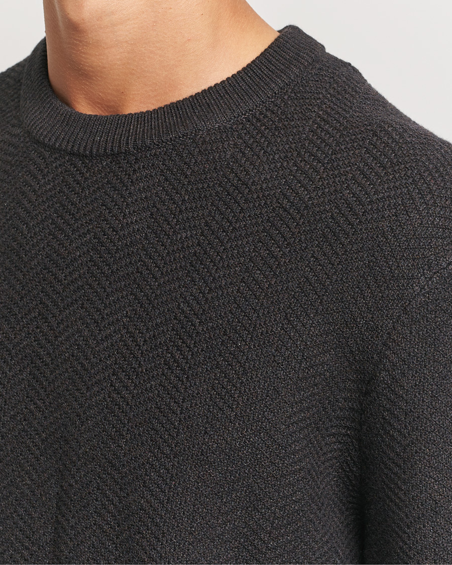 Herre | Gensere | NN07 | Pete Cotton Knitted Crew Neck Demitase Brown