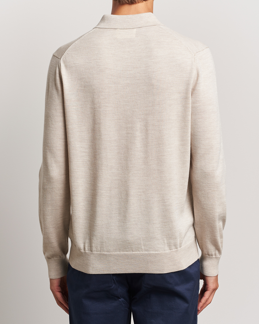 Herre | Gensere | NN07 | Sergio Half Zip Light Khaki Melange