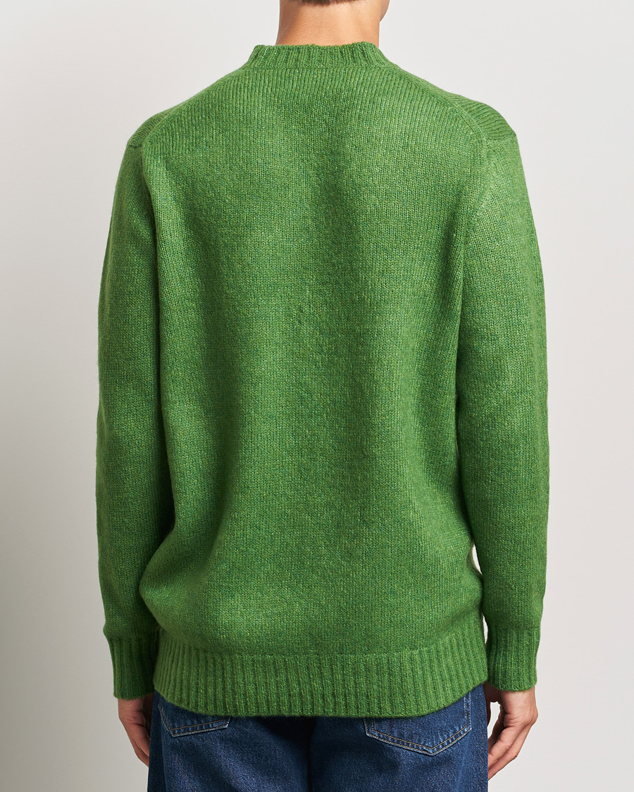 Herre | Gensere | NN07 | Lee Brushed Wool Crew Neck Kale Green