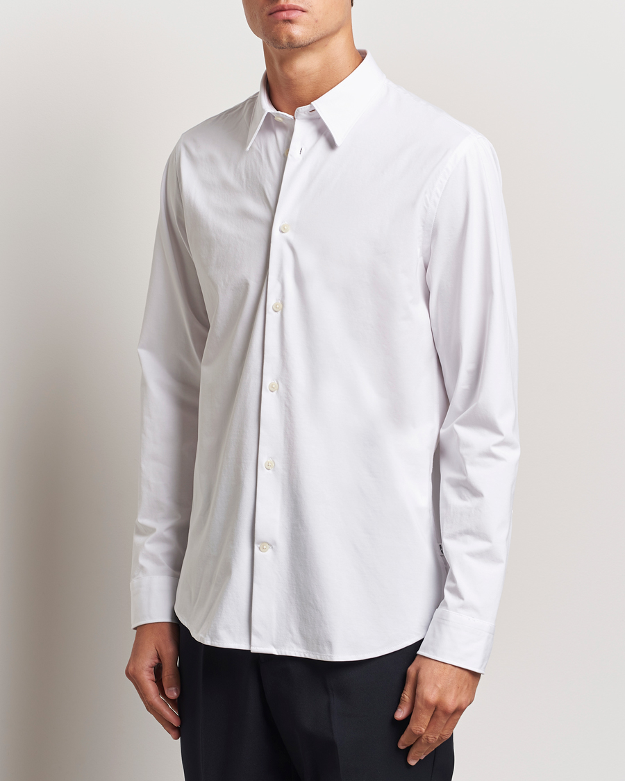 Herre | Skjorter | NN07 | Elian Mercerized Cotton Shirt White