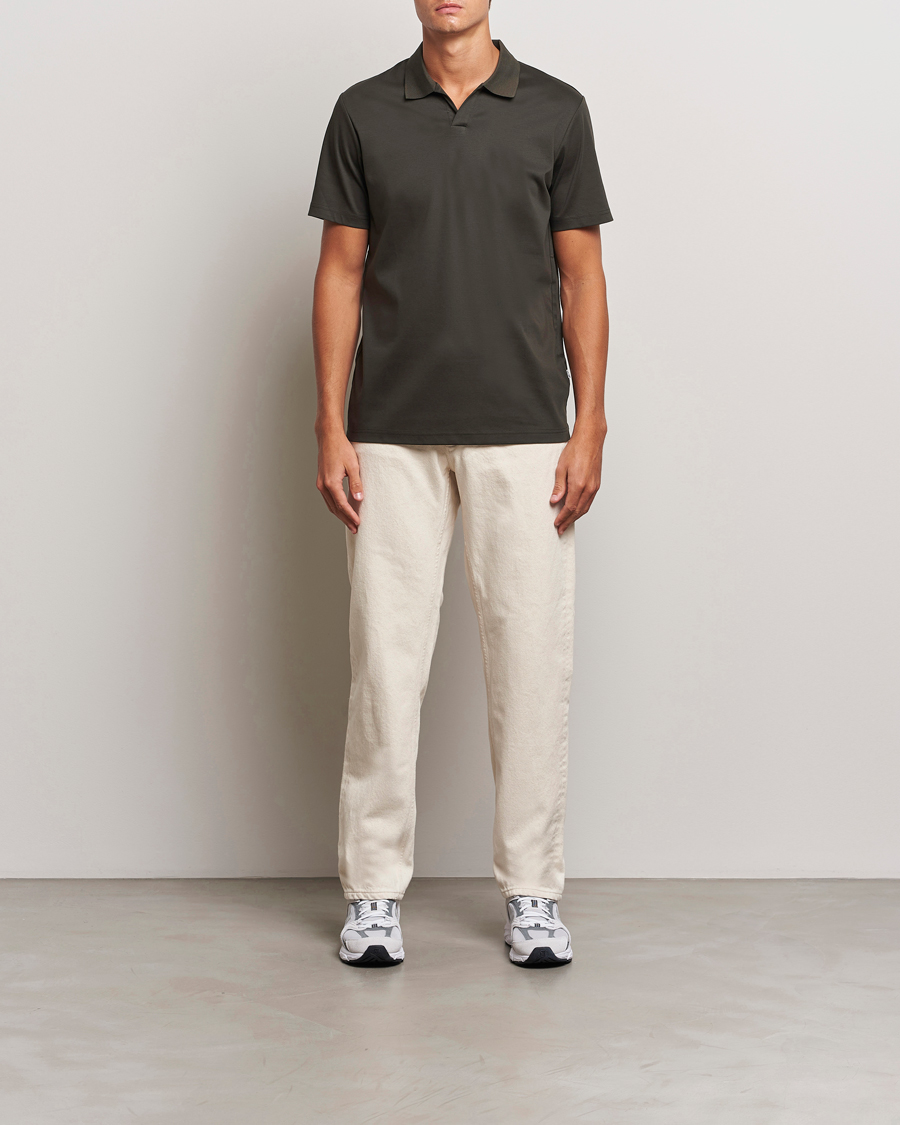 Herre | Pikéer | NN07 | Paul Mercerized Polo Dark Army
