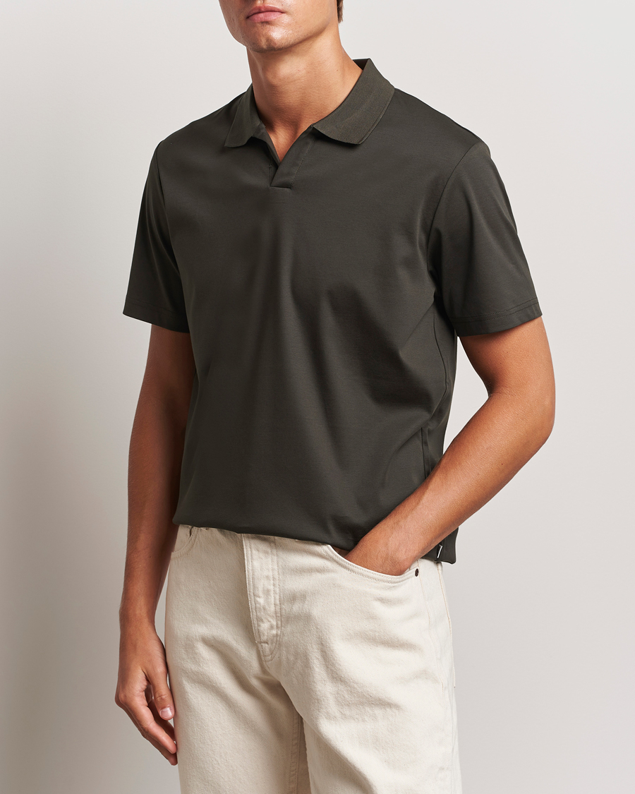 Herre | Pikéer | NN07 | Paul Mercerized Polo Dark Army