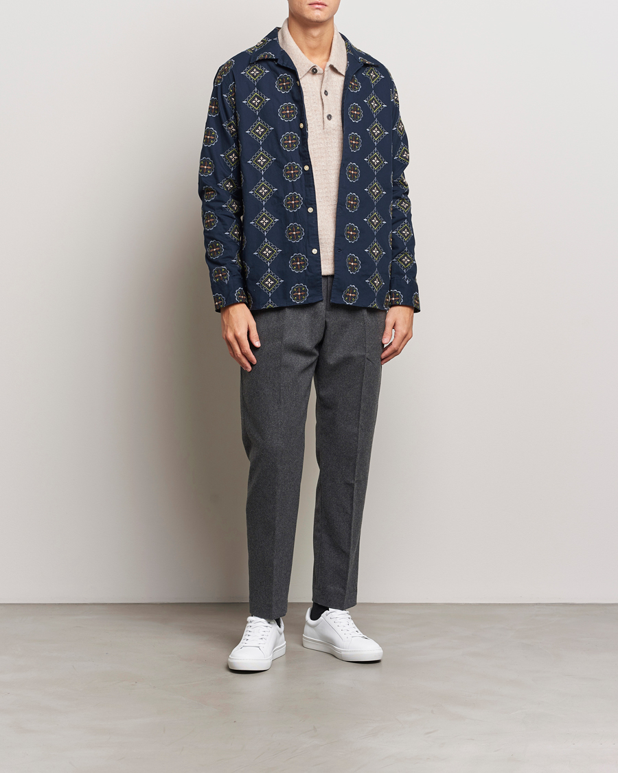 Herre | Bukser | NN07 | Bill Wool Pleated Trousers Grey Melange