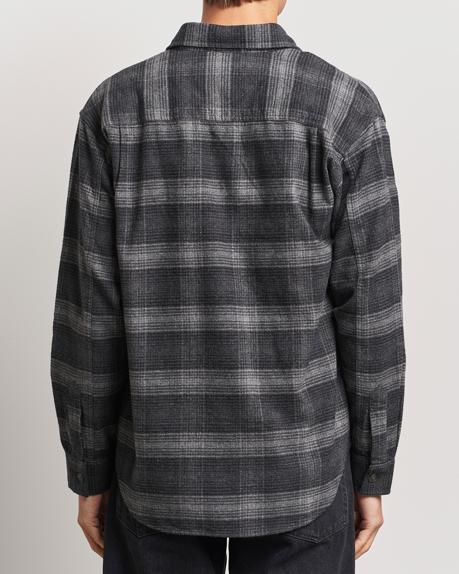 Herre | Skjorter | NN07 | Adwin Checked Flannel Overshirt Black/Grey