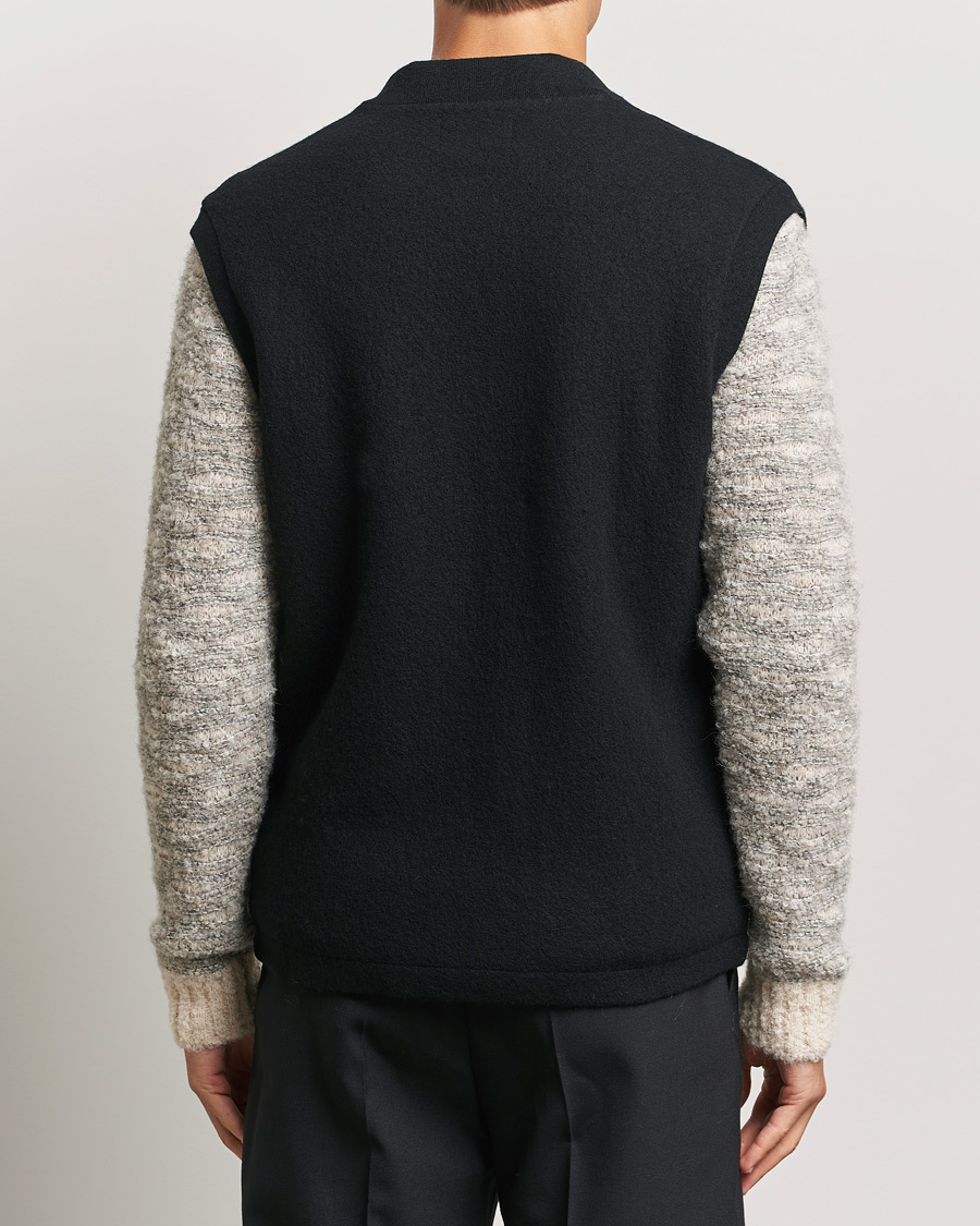 Herre | Gensere | NN07 | Boiled Wool Vest Black