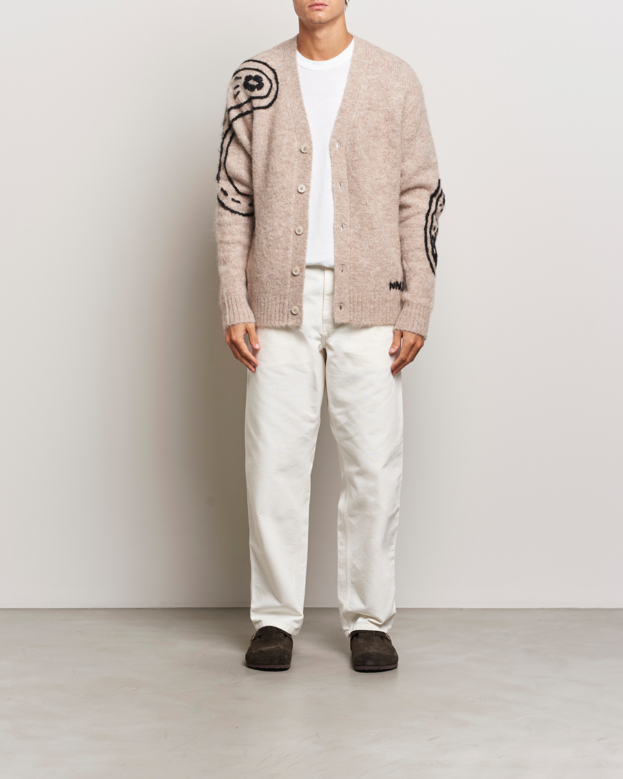 Herre | Gensere | NN07 | Kyle Alpaca Wool Cardigan Greige