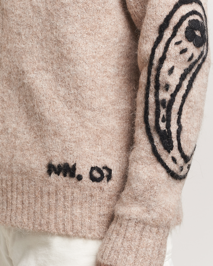 Herre | Gensere | NN07 | Kyle Alpaca Wool Cardigan Greige