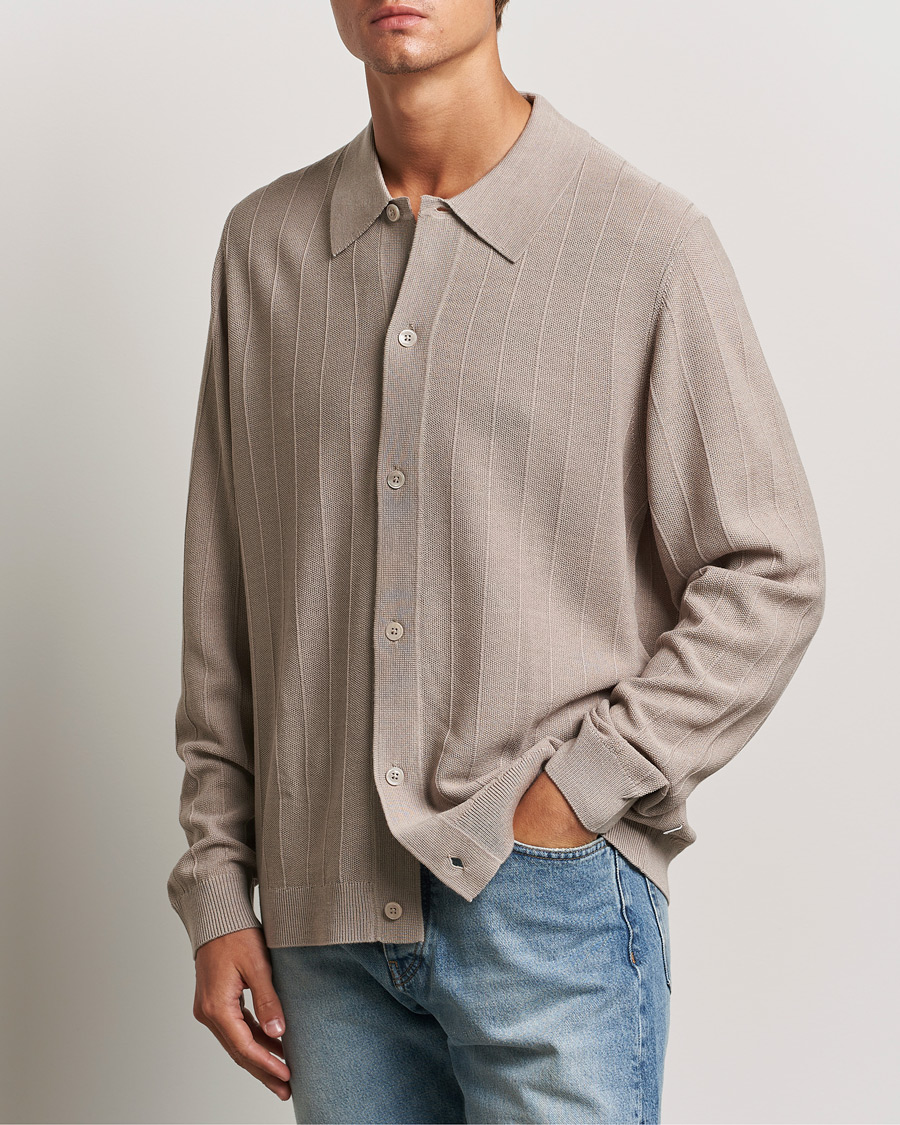 Herre | Gensere | NN07 | Thor Knitted Cardigan Greige