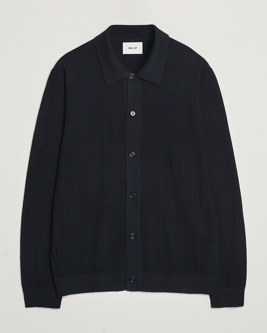 Herre | Gensere | NN07 | Thor Knitted Cardigan Navy Blue