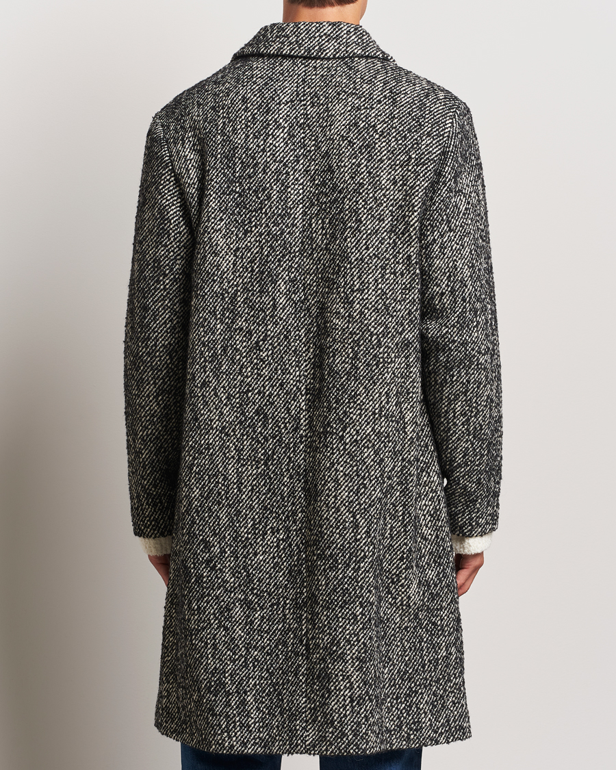 Herre | Jakker | NN07 | Franco Herringbone Coat Black
