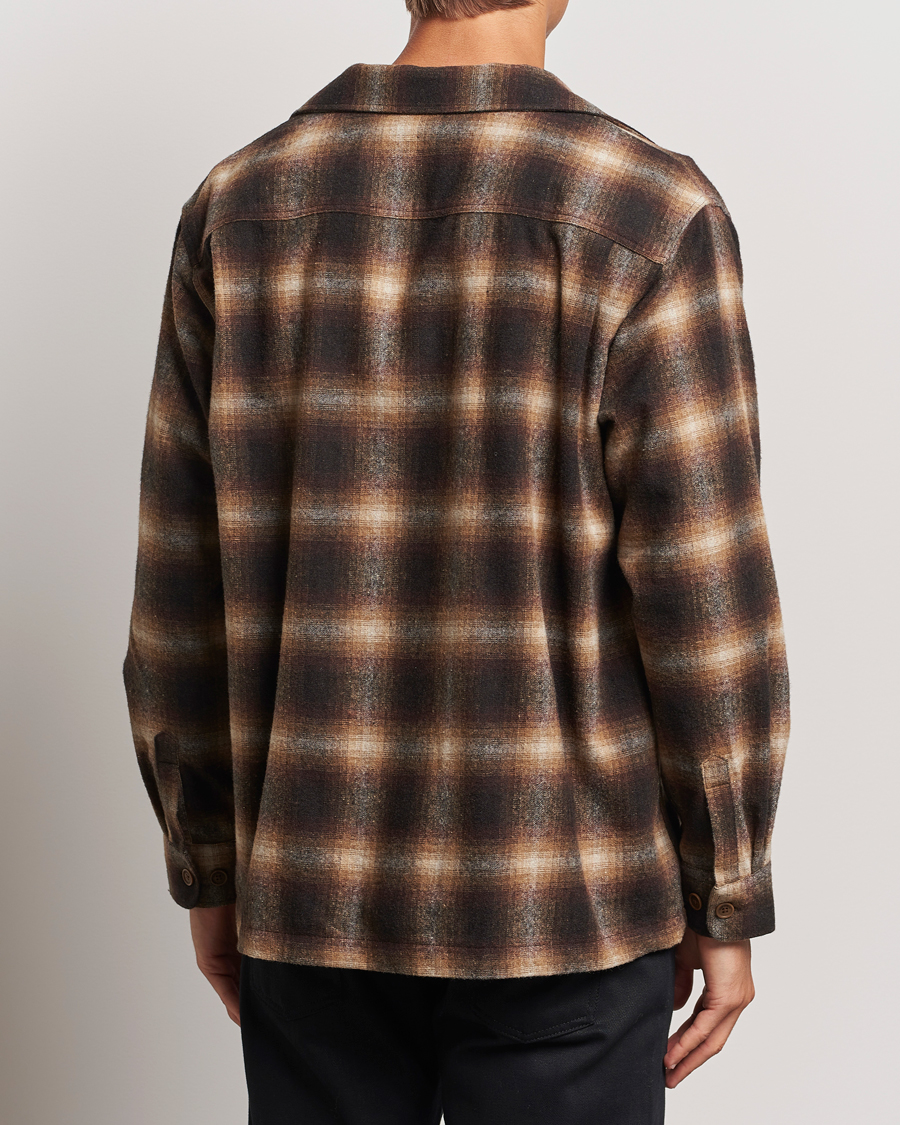 Herre | Skjorter | Nudie Jeans | Vincent Shadow Check Overshirt Brown/Beige