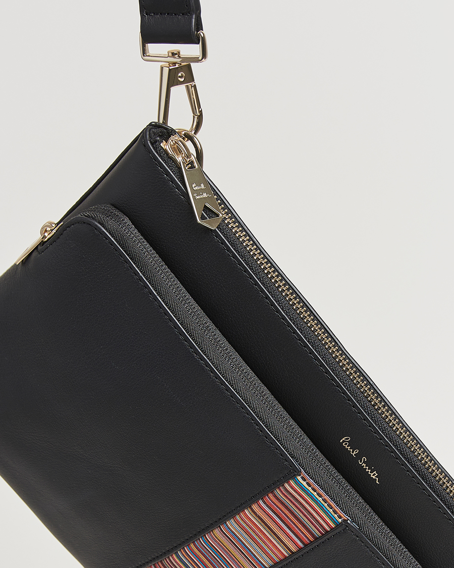Herre | Paul Smith Leather Stripe Document Case Black | Paul Smith | Leather Stripe Document Case Black