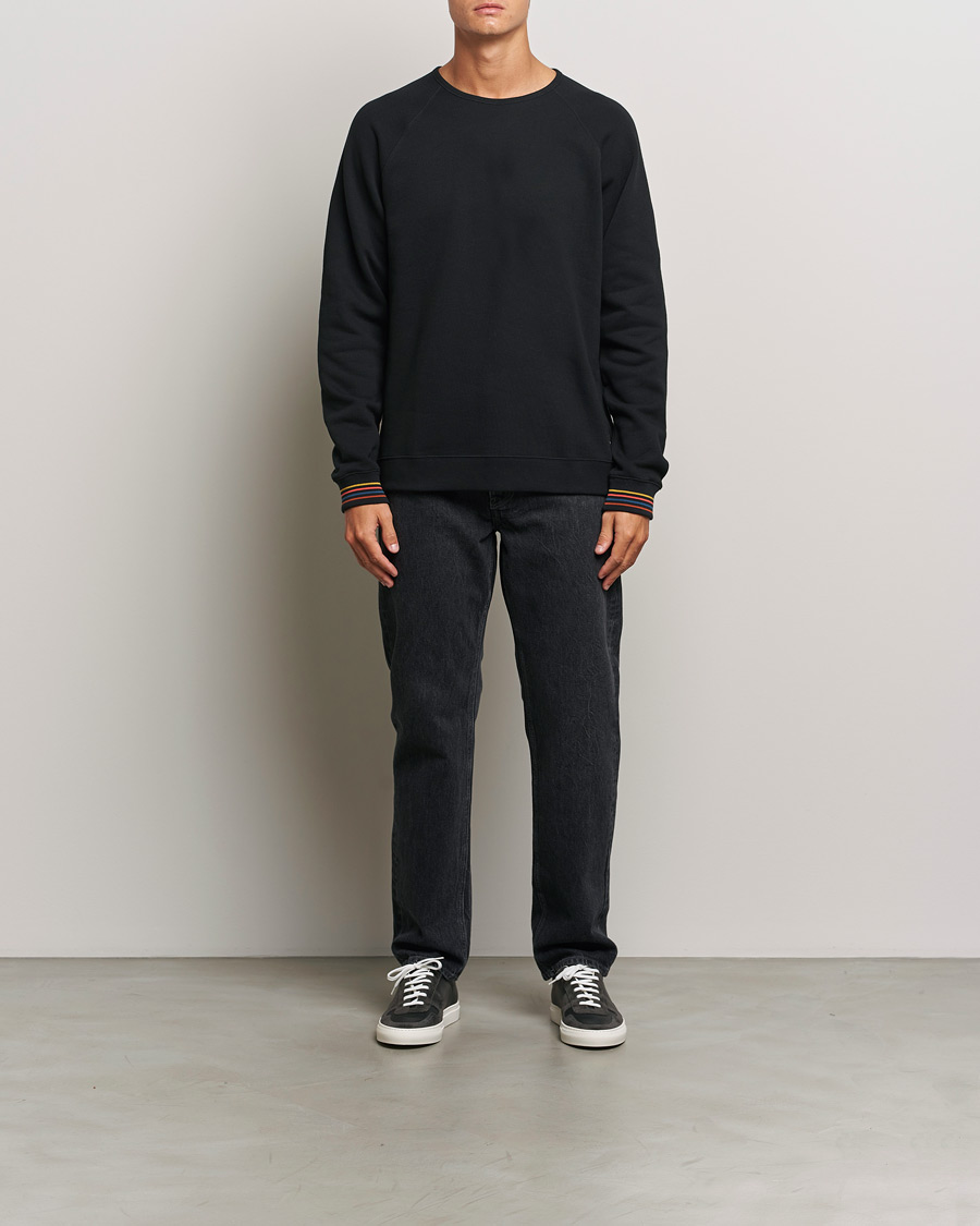 Herre | Gensere | Paul Smith | Artist Rib Crew Neck Sweatshirt Black