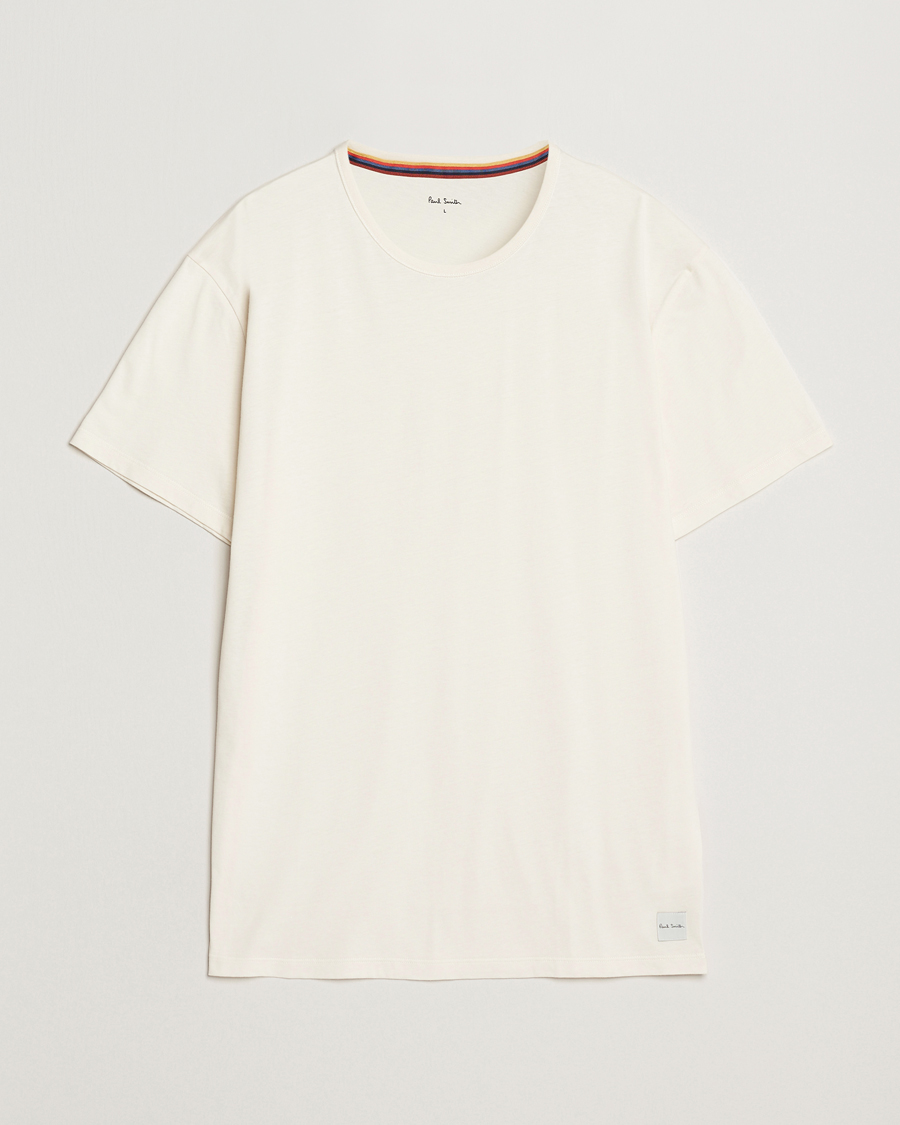 Herre | T-Shirts | Paul Smith | Artist Rib Crew Neck T-Shirt White