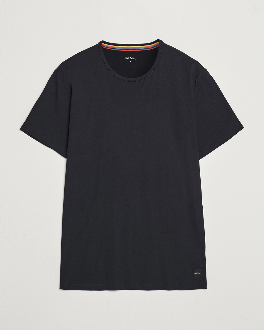 Herre | T-Shirts | Paul Smith | Artist Rib Crew Neck T-Shirt Black