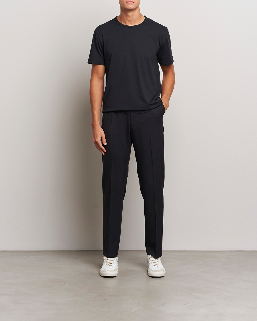 Herre | T-Shirts | Paul Smith | Artist Rib Crew Neck T-Shirt Black