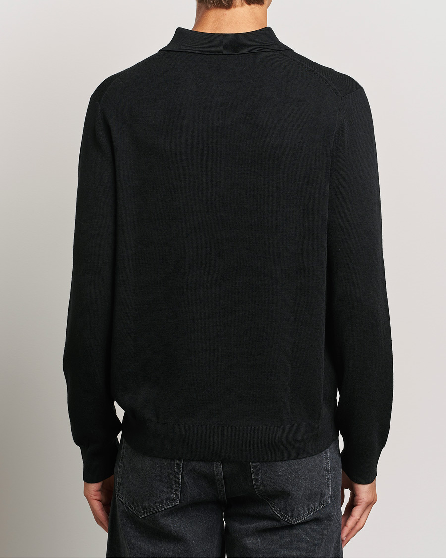 Herre | Gensere | Paul Smith | Merino Knitted Polo Black