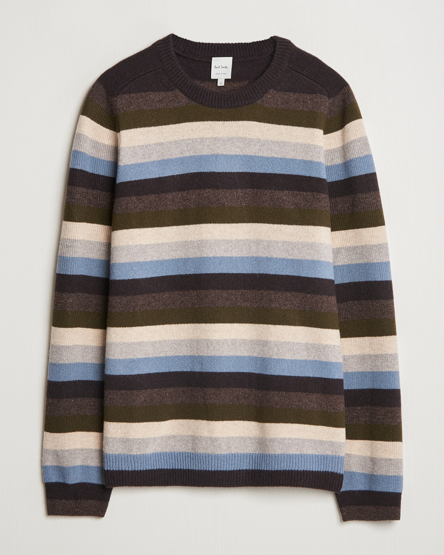 Herre | Gensere | Paul Smith | Striped Lambswool Knitted Sweater Multi