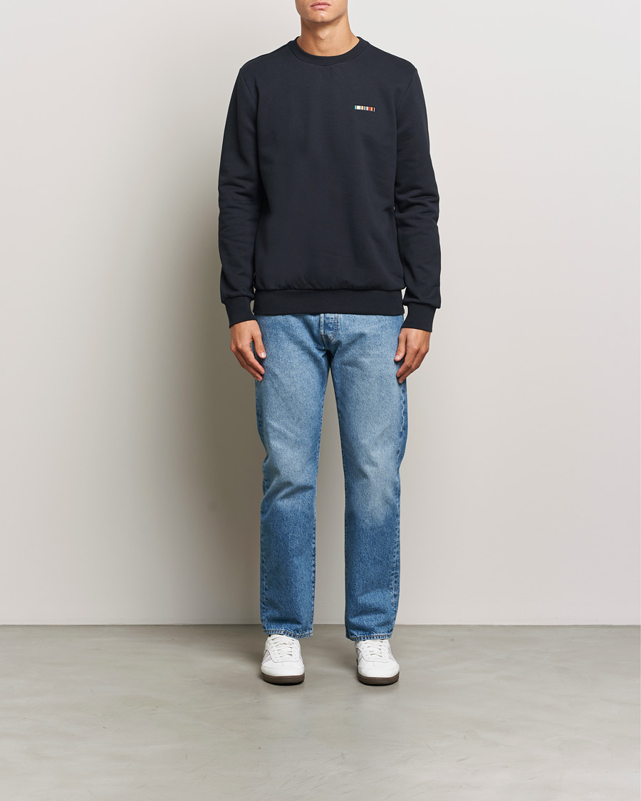Herre | Gensere | Paul Smith | Embroidery Crew Neck Sweatshirt Navy