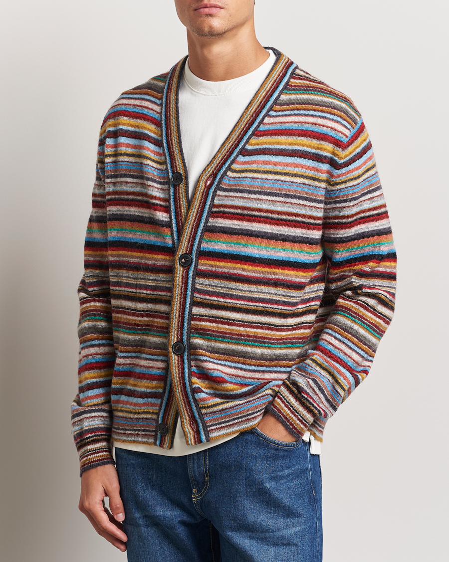 Herre | Gensere | Paul Smith | Striped Wool Cardigan Multi
