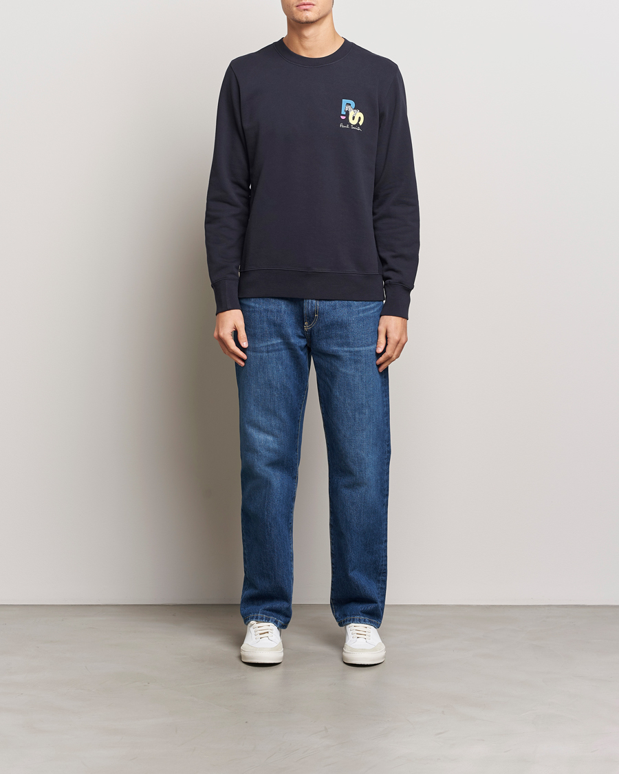 Herre | Gensere | PS Paul Smith | PS Zebra Crew Neck Sweatshirt Blue