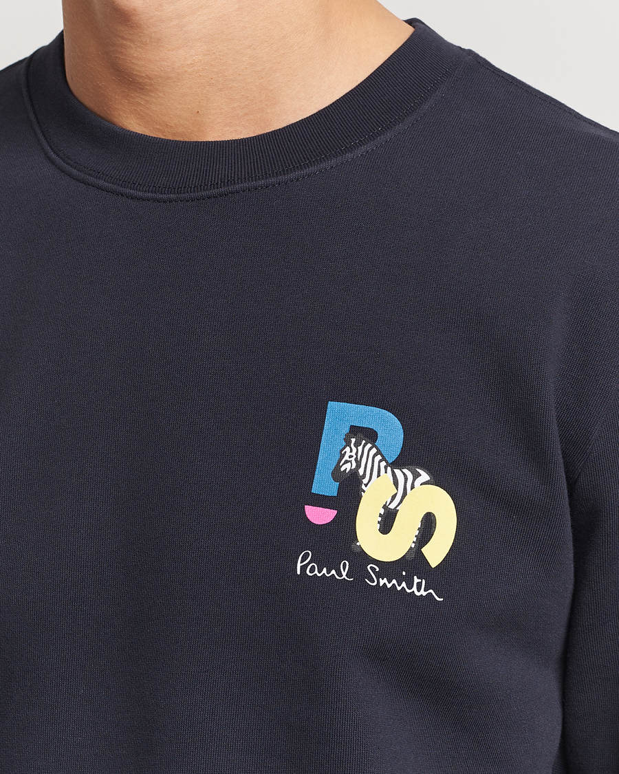 Herre | Gensere | PS Paul Smith | PS Zebra Crew Neck Sweatshirt Blue