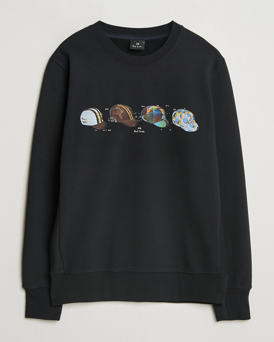 Herre | Gensere | PS Paul Smith | Cycling Caps Crew Neck Sweatshirt Black