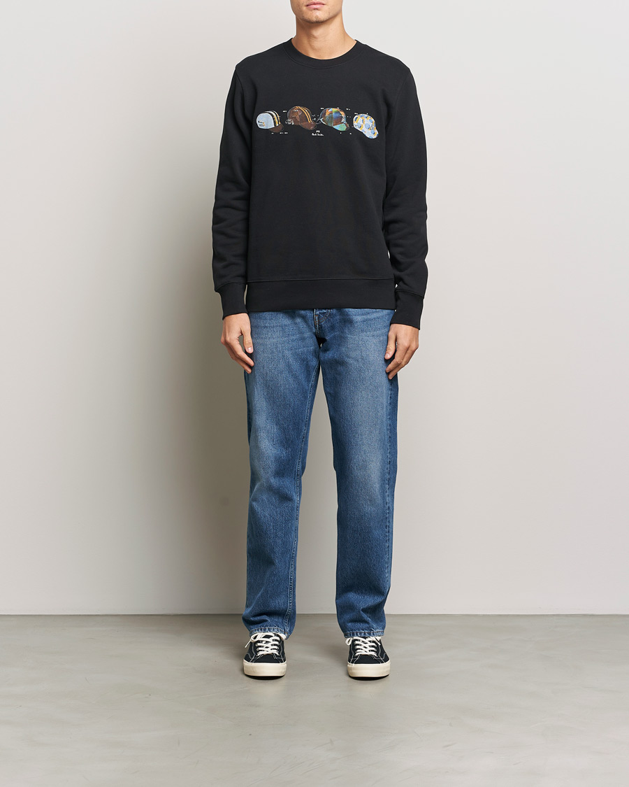 Herre | Gensere | PS Paul Smith | Cycling Caps Crew Neck Sweatshirt Black