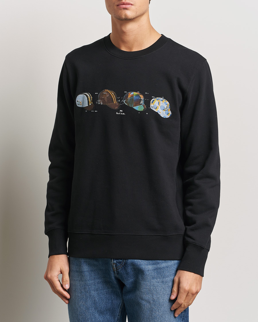 Herre | Gensere | PS Paul Smith | Cycling Caps Crew Neck Sweatshirt Black