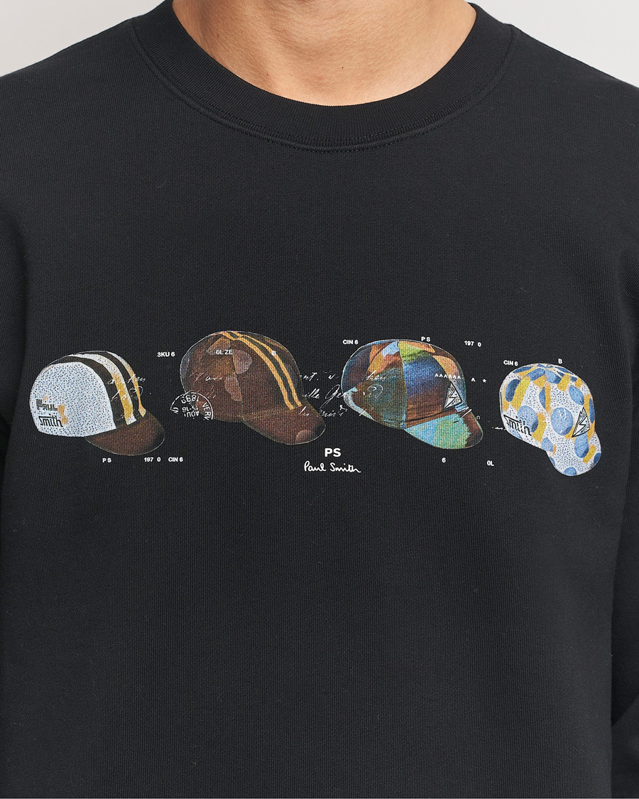 Herre | Gensere | PS Paul Smith | Cycling Caps Crew Neck Sweatshirt Black