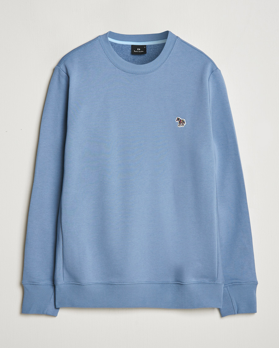 Herre | Gensere | PS Paul Smith | Zebra Organic Cotton Sweatshirt Blue