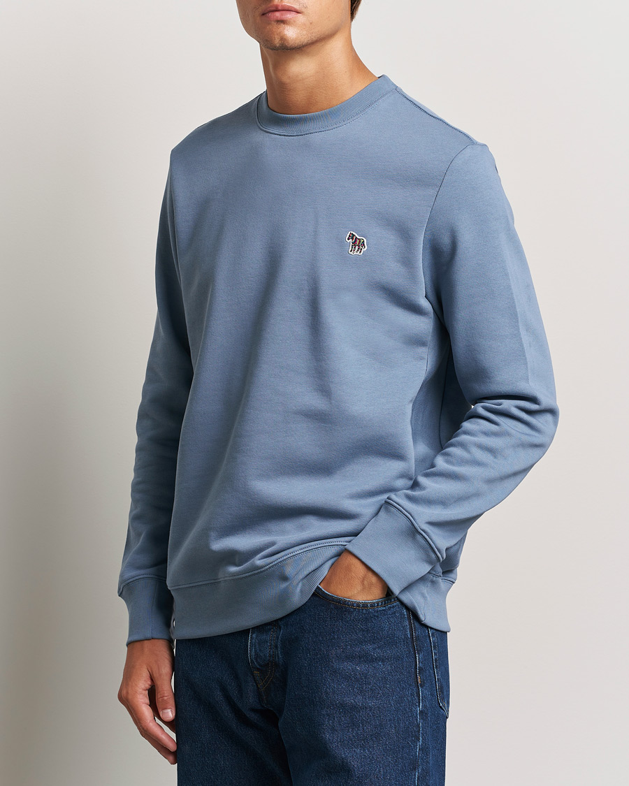 Herre | Gensere | PS Paul Smith | Zebra Organic Cotton Sweatshirt Blue