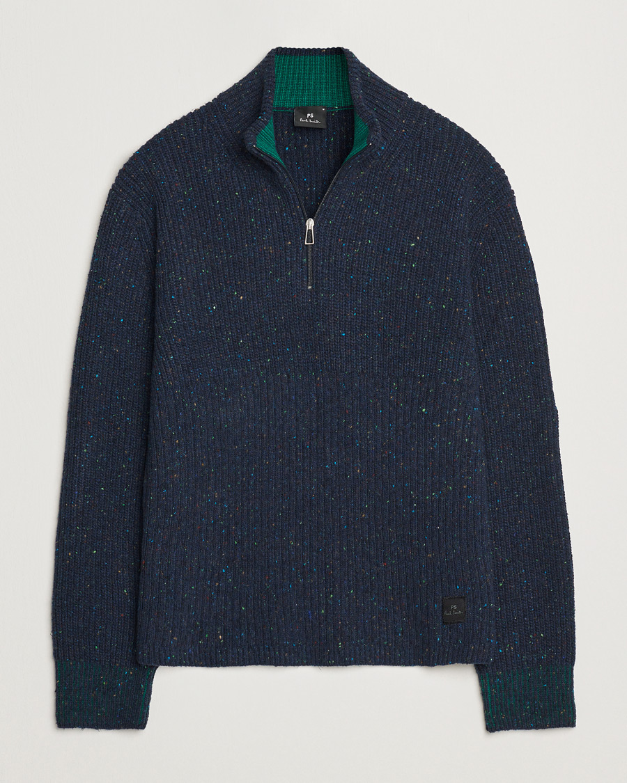 Herre | Gensere | PS Paul Smith | Wool Half Zip Navy