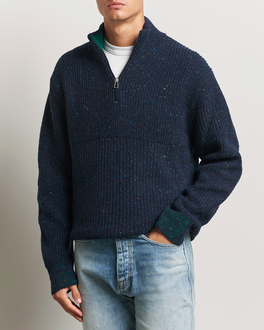 Herre | Gensere | PS Paul Smith | Wool Half Zip Navy