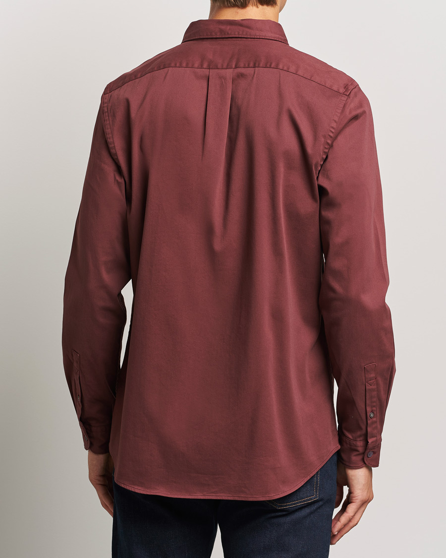 Herre | Skjorter | PS Paul Smith | Regular Fit Cotton Shirt Dark Red