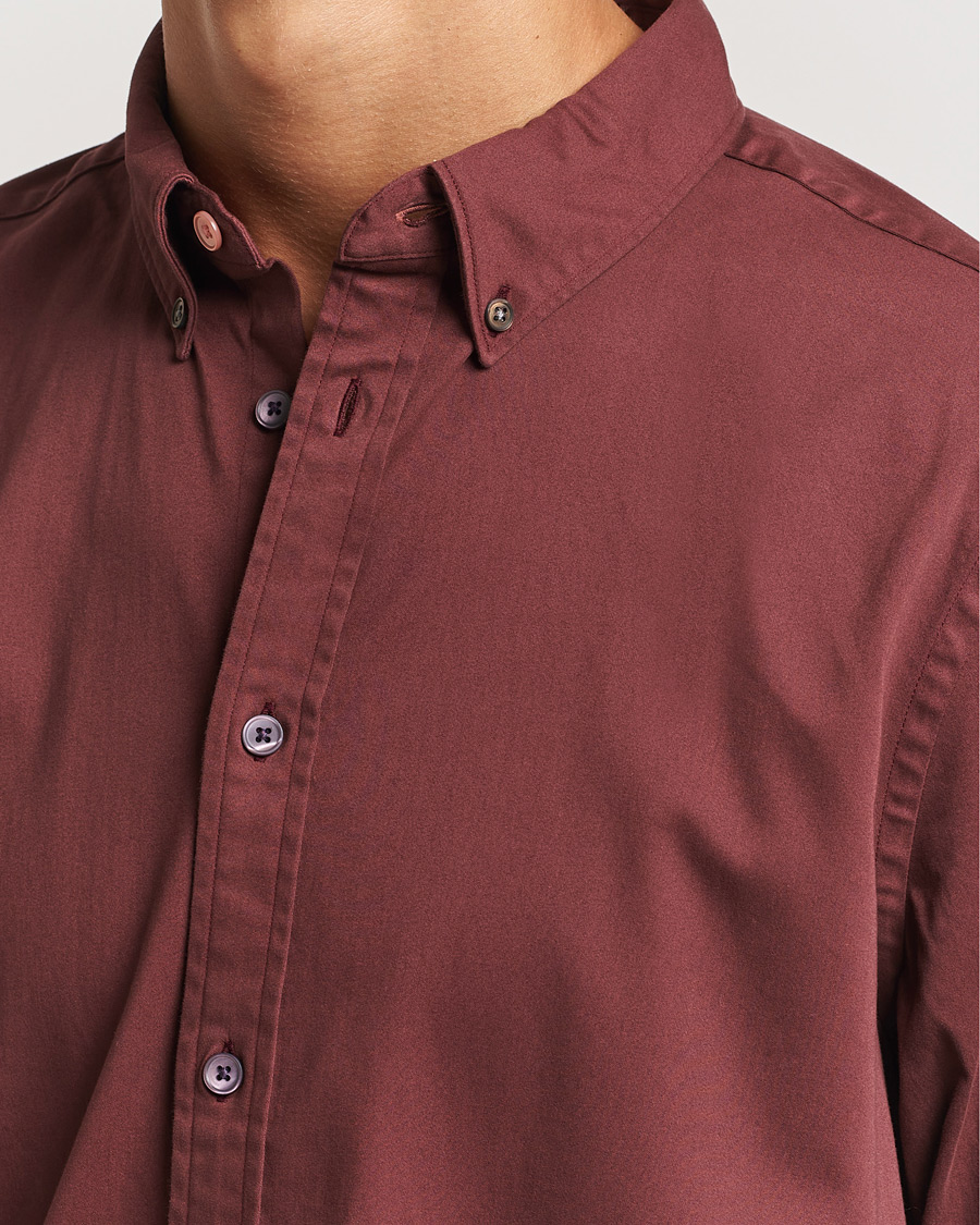 Herre | Skjorter | PS Paul Smith | Regular Fit Cotton Shirt Dark Red
