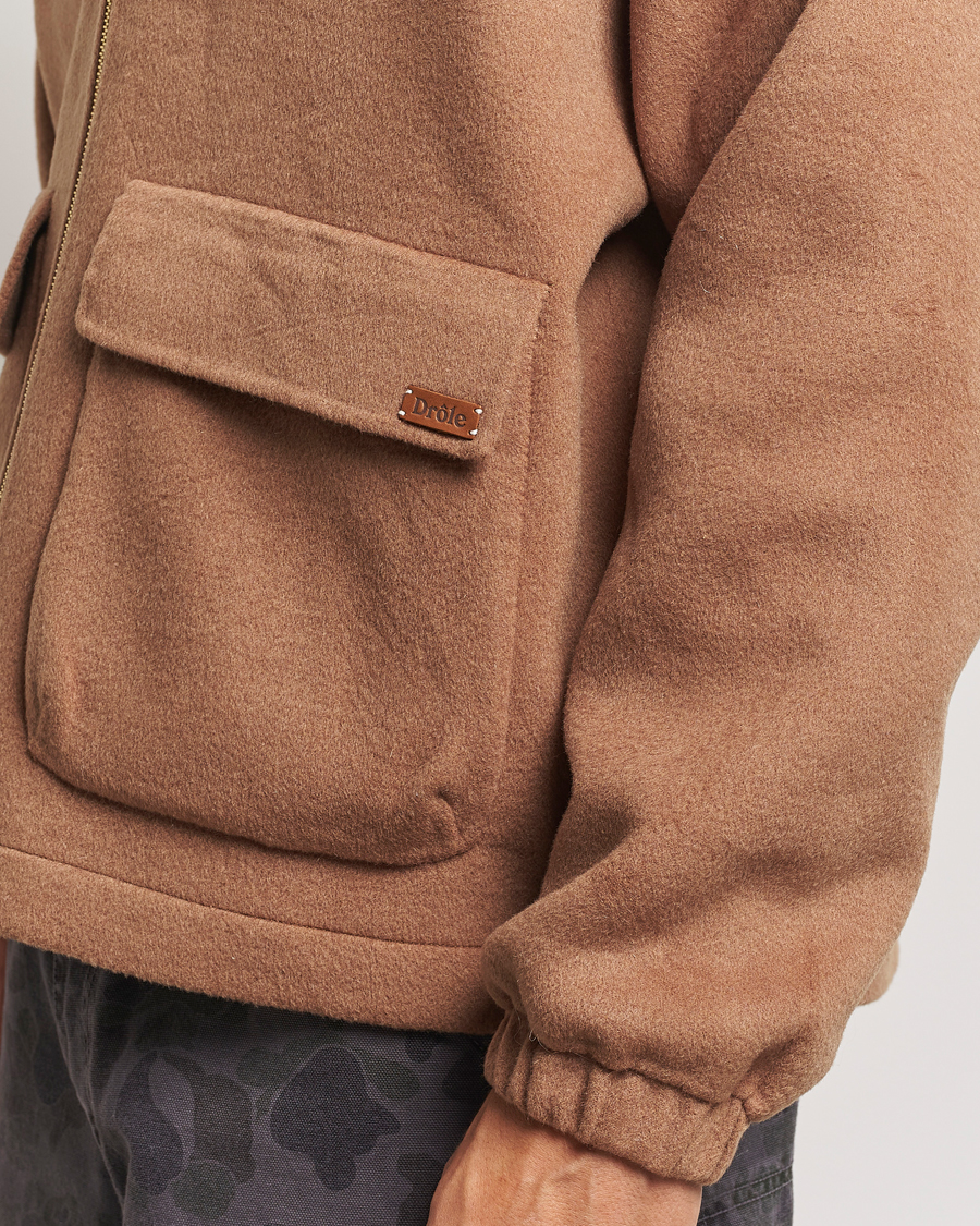 Herre | Jakker | Drôle de Monsieur | La Veste Capuche Wool Camel