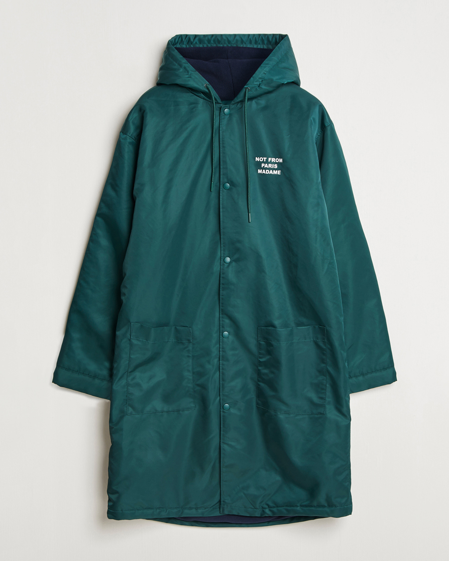 Herre | Jakker | Drôle de Monsieur | La Parka Slogan Coat Dark Green